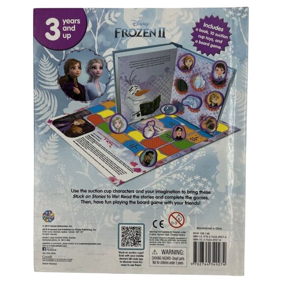 Disney Frozen II Stuck on Stories Play Book Storybook Suction Board Game 3+ NEW - Picture 2 of 4